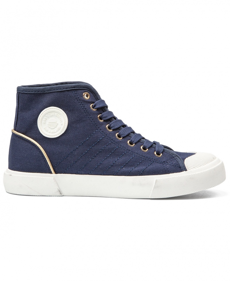 Tennis toile Les Tropeziennes MOHIGH High Top Bleu Marine Femme|BEYX-13883518